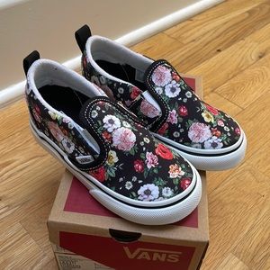Floral Vans slip on shoes NEW